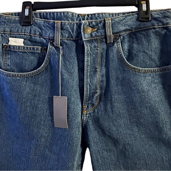 6397 Shorty Relaxed Fit Ankle Length Jeans In Skater Blue Size 29 - Picture 4 of 9